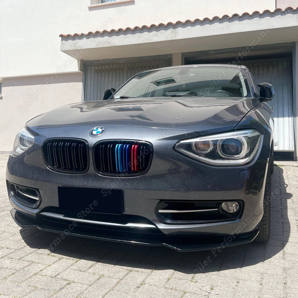 For BMW F20 F21 116i 118i 120i Car Front Bumper Lip Body Kit Spoiler Splitter PP Bumper Canard Lip Splitter 1 Series 2011-2019