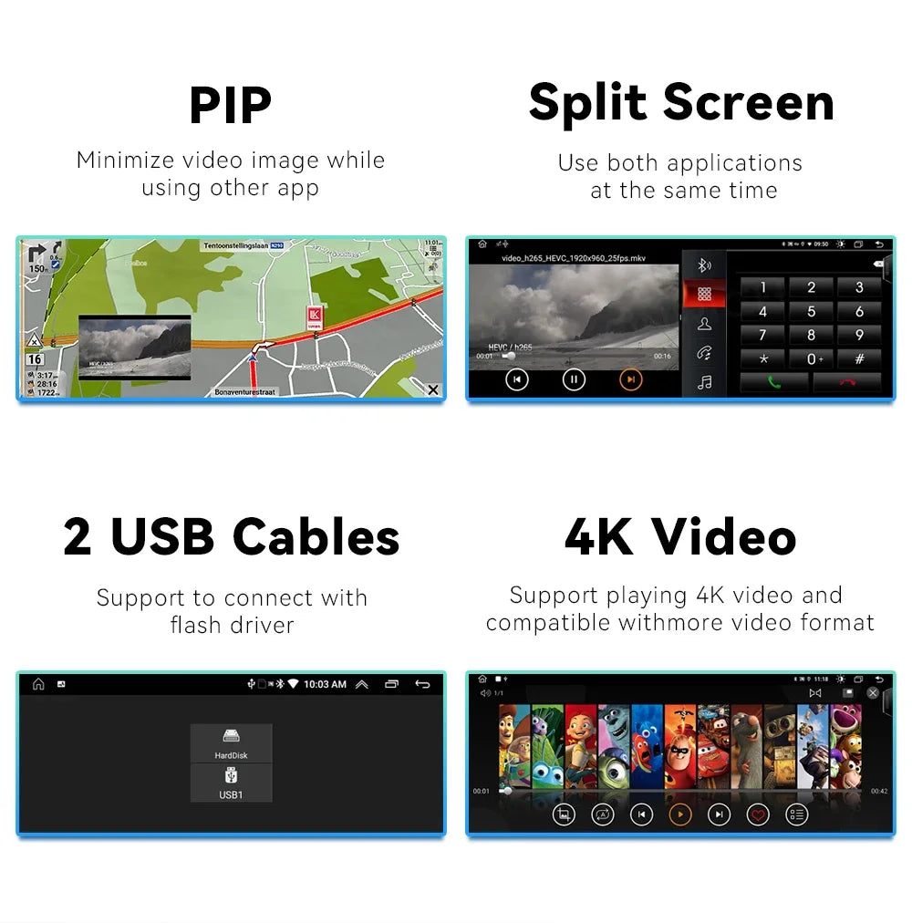 XONRICH 6GB 128GB Android 14 Car Radio For BMW 5Series E60 E61 E63 E64 E90 E91 E92 E93 CCC CIC Multimedia CarPlay GPS Navigation