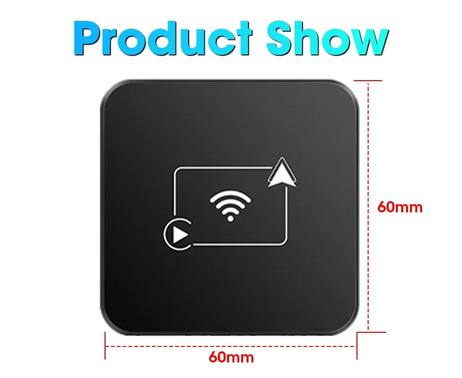 Mini Box Wired to Wireless CarPlay and Android Auto Wireless Adapter Spotify For Toyota Mazda Nissan Camry Audi Ford Kia Hyundai