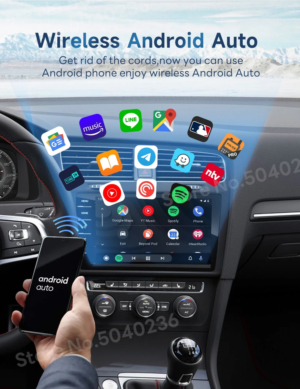 CarlinKit 5.0 2air & CarlinKit 4.0 CP2A Wireless Android Auto &CarPlay Wireless Adapter 2.4G&5.8Ghz WiFi Auto Connect OTA Update