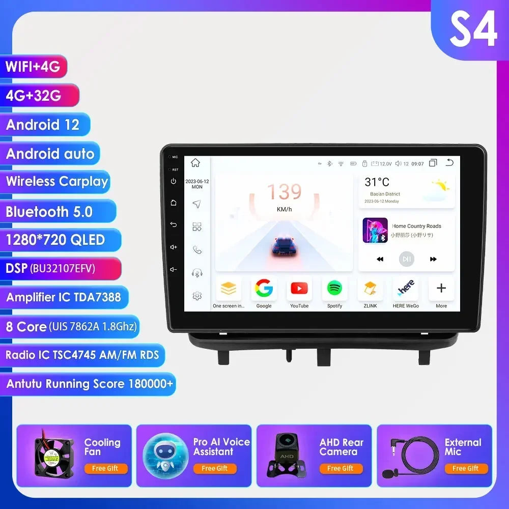 Android 13 Wireless Carplay Auto Car Multimedia Player Car Radio Player Stereo for OPEL CORSA D 2007 2008 2009 2010 2011 2012