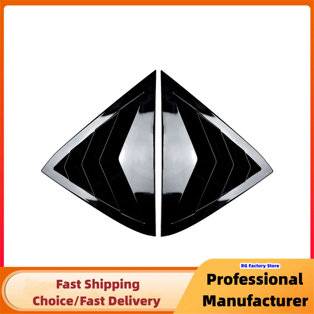 For Ford Fiesta MK7 MK7.5 2008-2017 Rear Side Window Louver Air Vents Cover Spoiler Car Side Window Decoration Cover