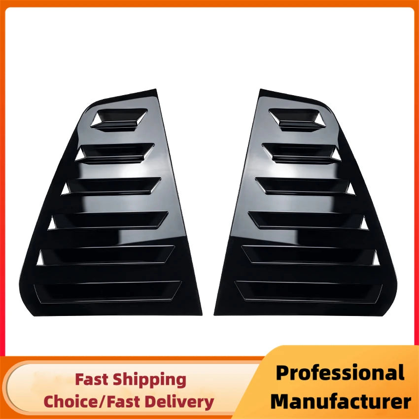 Pair Rear Side Window Trim Spoiler For VW Golf 5 Golf 6 Golf 7 MK5 MK6 MK7 MK7.5 2003-2020 Window Shutter Cover Louver Air Vents
