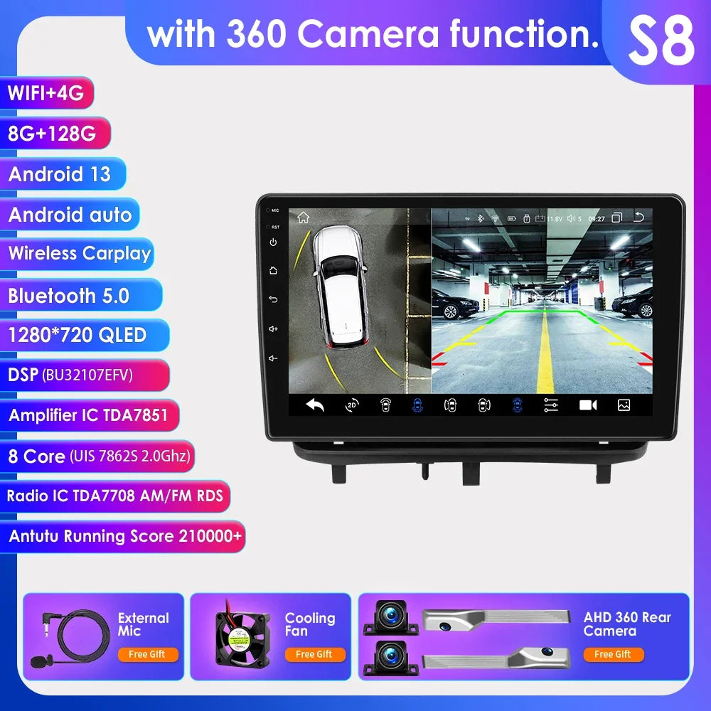 Android 13 Wireless Carplay Auto Car Multimedia Player Car Radio Player Stereo for OPEL CORSA D 2007 2008 2009 2010 2011 2012