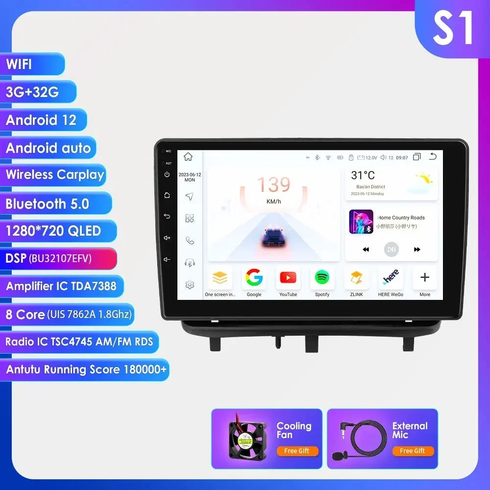 Android 13 Wireless Carplay Auto Car Multimedia Player Car Radio Player Stereo for OPEL CORSA D 2007 2008 2009 2010 2011 2012