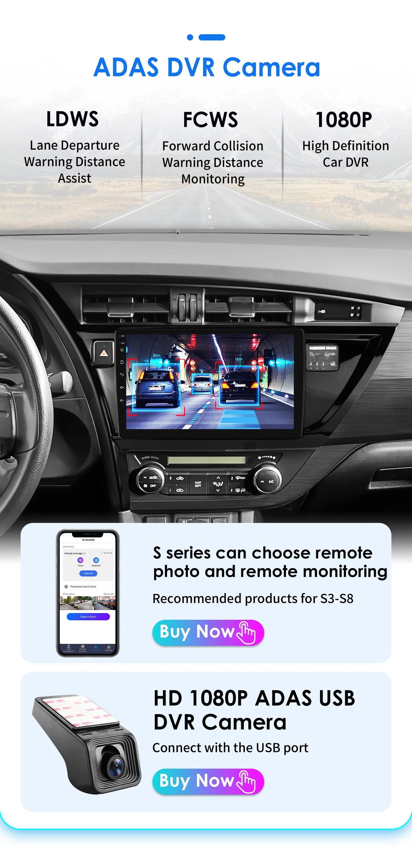 10.1" Android 14 Radio Car Multimedia 2 Din Wireless Carplay Android Auto for Toyota Corolla Auris 2013-2016 (Left Hand Driving)