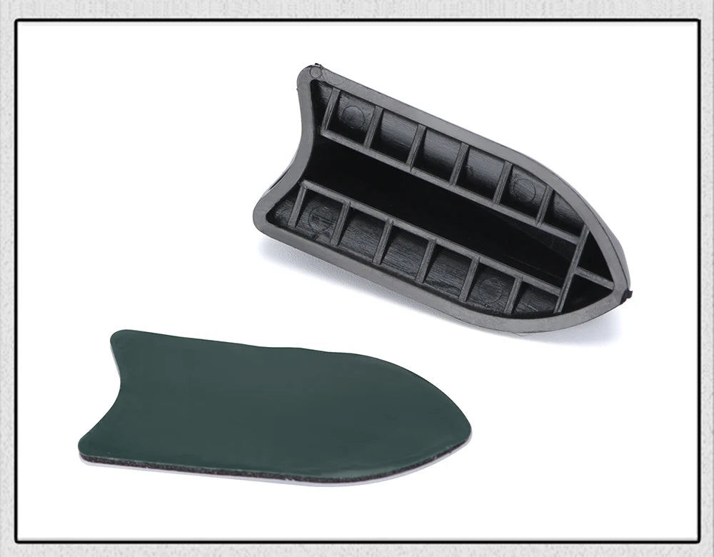 UV-protected & weatherproof 6pcs Black Car EVO-Style PP Roof Shark Fins Spoiler Wing Kit Vortex Generator PQY-WSS11