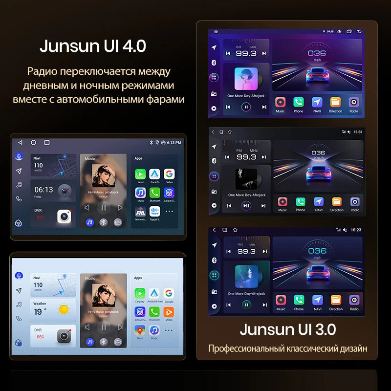 Junsun AI Wireless CarPlay Android Auto Car Radio For Mitsubishi Outlander xl 2 2005 2006-2011 4G GPS Smart Intelligent Systems