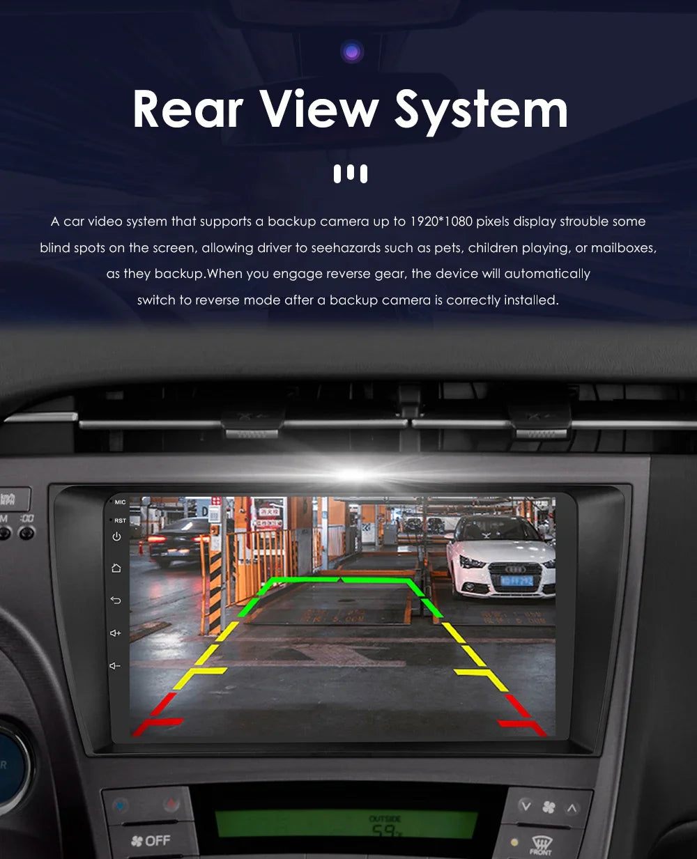 9" 2din Car Stereo Radio Video Multimedia Player for Toyota Prius 3 2009 - 2015 Android 13 Navigation GPS Autoradio 4G Head Unit