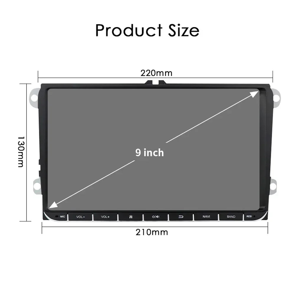 Auto Radio 2 Din Car GPS Multimedia GPS for VW Passat B6 T5 B7 B8 Golf 5 6 Caddy POLO T5 Touran Jetta Android Carplay DAB RDS BT