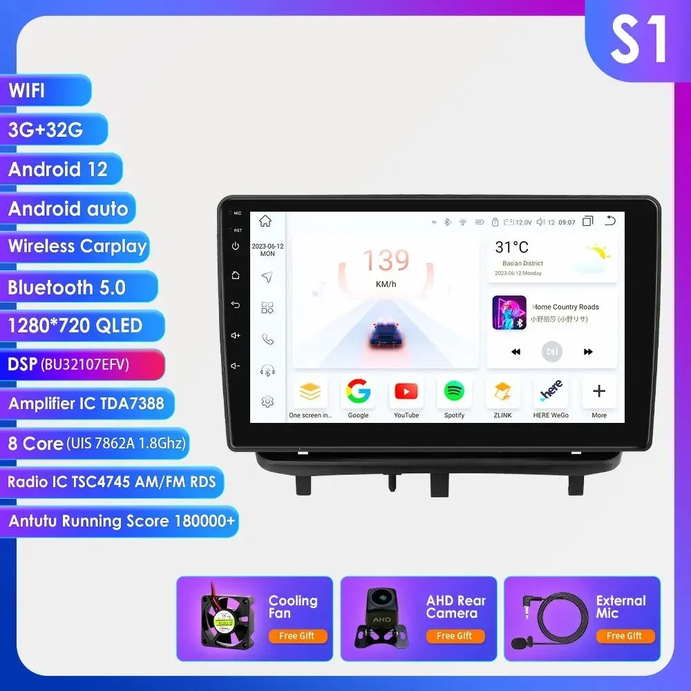 Android 13 Wireless Carplay Auto Car Multimedia Player Car Radio Player Stereo for OPEL CORSA D 2007 2008 2009 2010 2011 2012