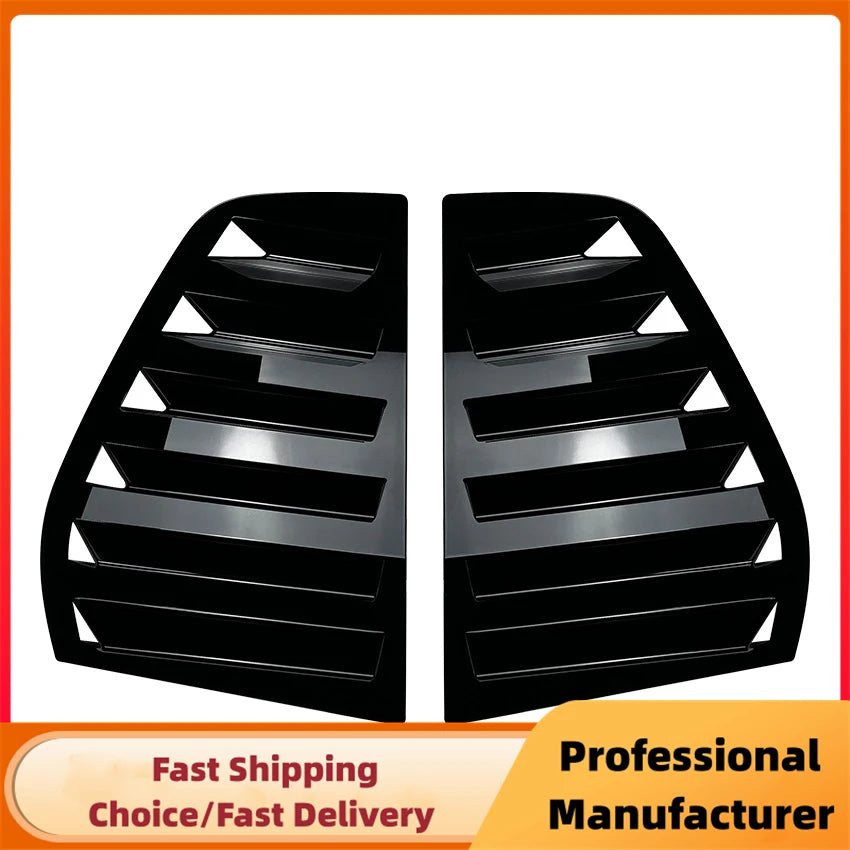 Pair Rear Side Window Trim Spoiler For VW Golf 5 Golf 6 Golf 7 MK5 MK6 MK7 MK7.5 2003-2020 Window Shutter Cover Louver Air Vents