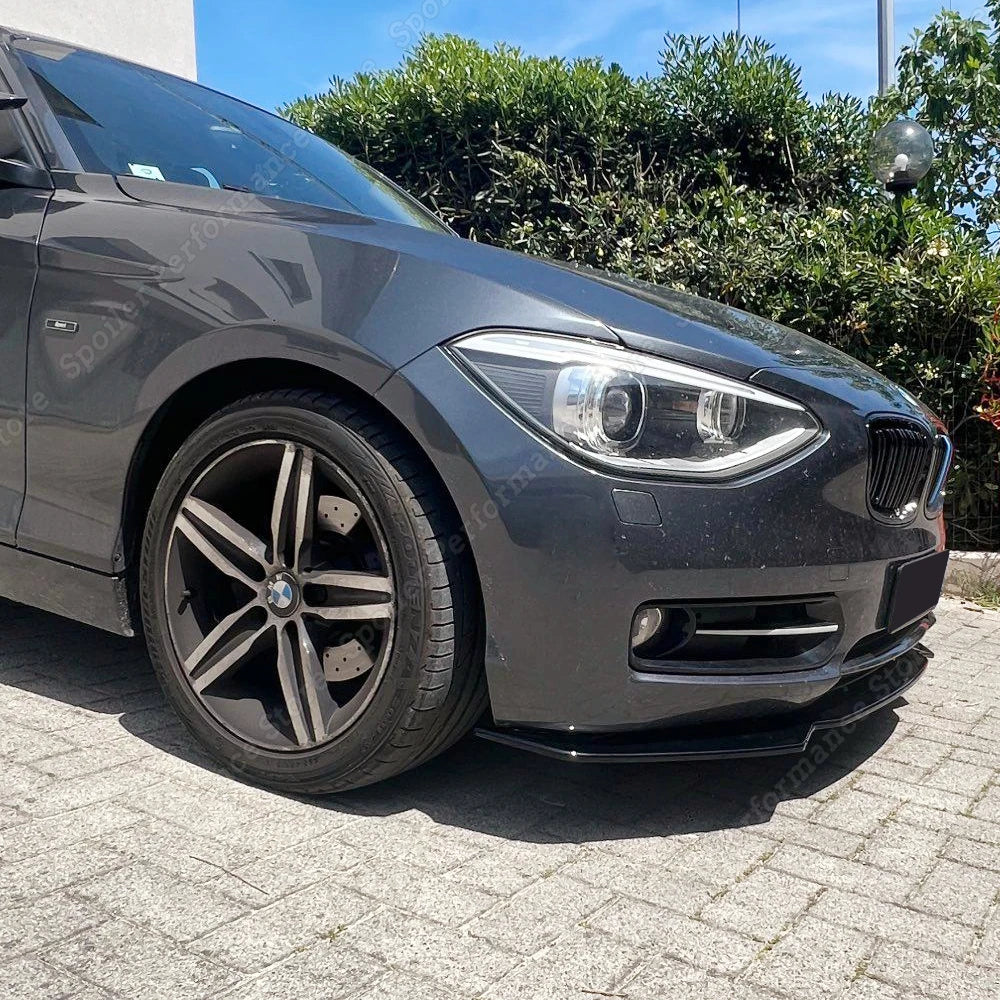 For BMW F20 F21 116i 118i 120i Car Front Bumper Lip Body Kit Spoiler Splitter PP Bumper Canard Lip Splitter 1 Series 2011-2019