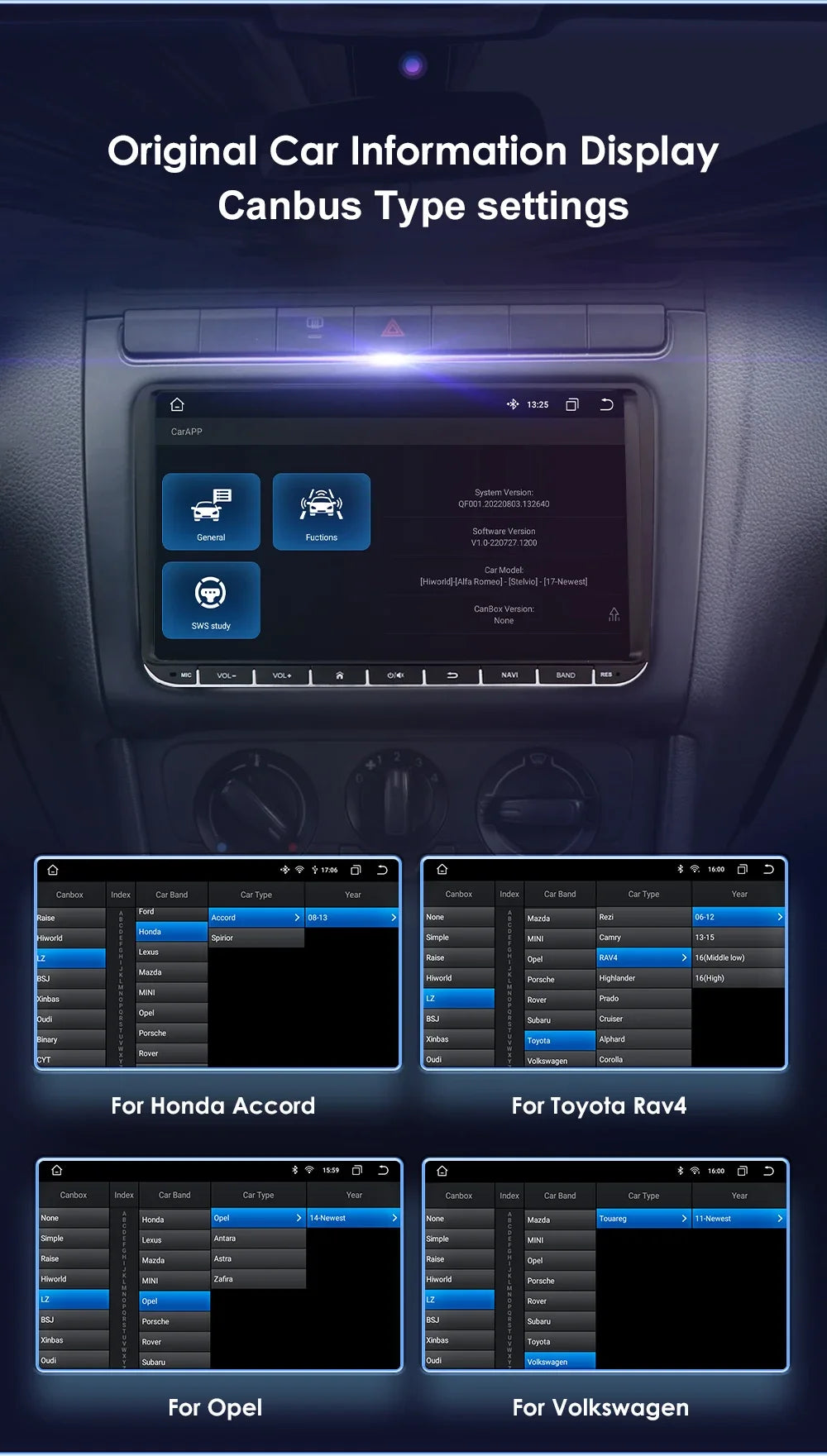 2 Din Carplay Android 14 for Volkswagen VW T5 Passat B6 Golf 6 5 Caddy Polo Touran Jetta Car Radio GPS Multimedia Player RDS BT