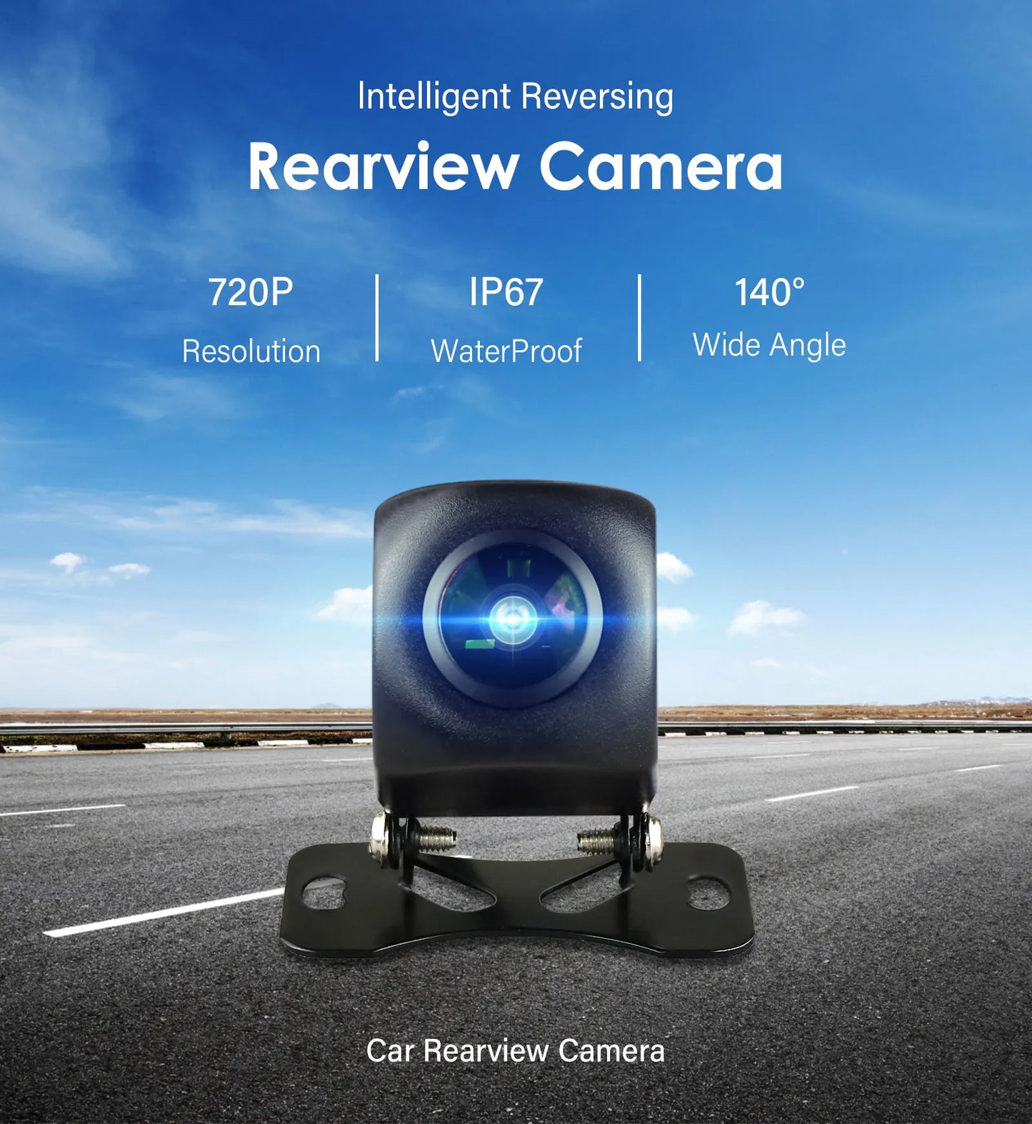 Hizpo 720P 1080P AHD Rear View Camera 140 ° 150 ° 170 ° Wide Angle Waterproof Night Vision Universal Reverse Parking Assistance