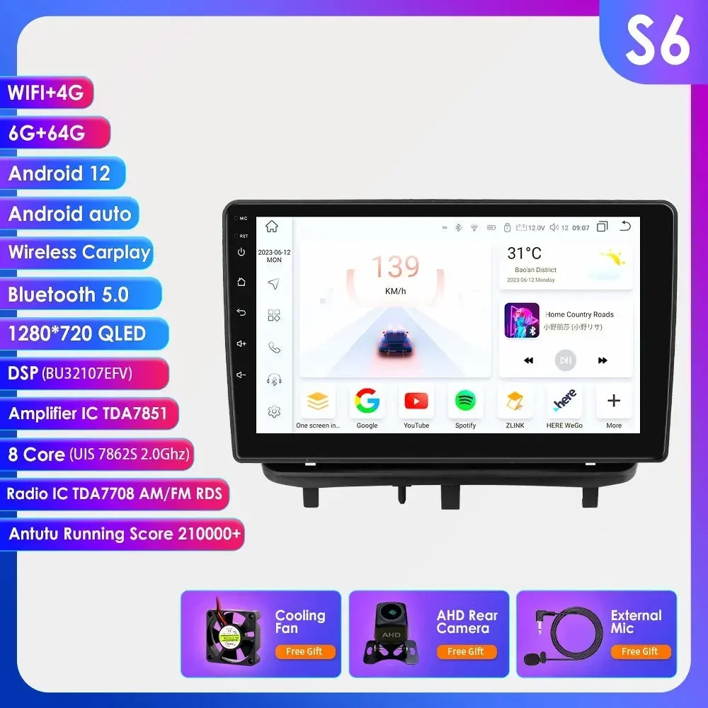 Android 13 Wireless Carplay Auto Car Multimedia Player Car Radio Player Stereo for OPEL CORSA D 2007 2008 2009 2010 2011 2012