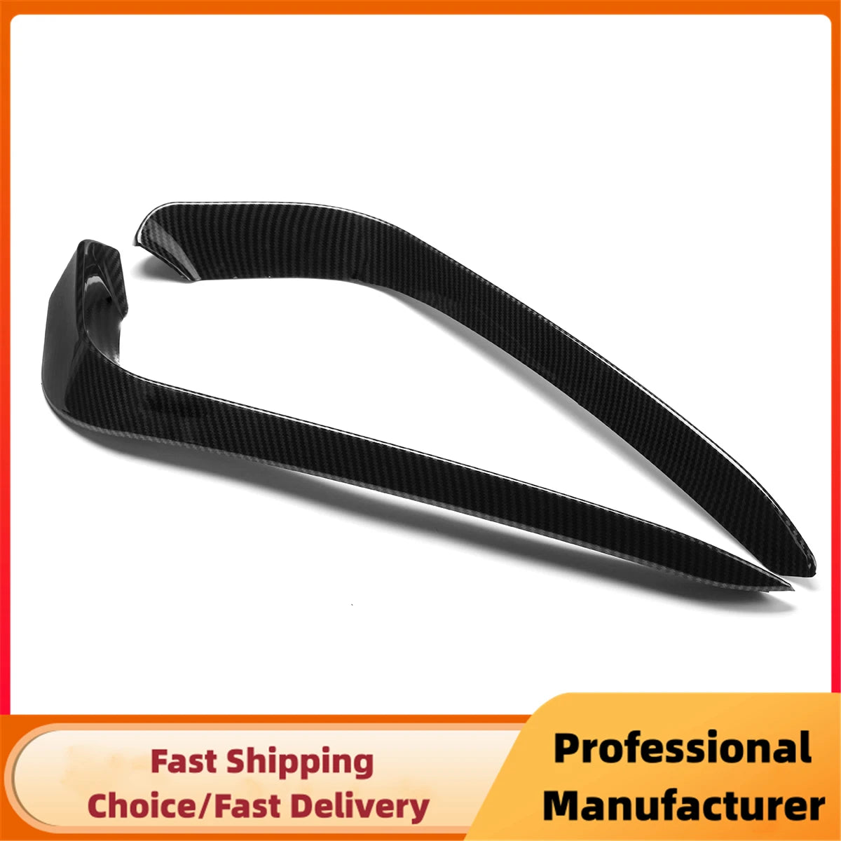 Front Bumper Fog Light Cover Wind Knife Spoiler For VW Passat B8 Variant R Line 2016 2017 2018 2019 1Pair Fog Lamp Eyebrow Trim