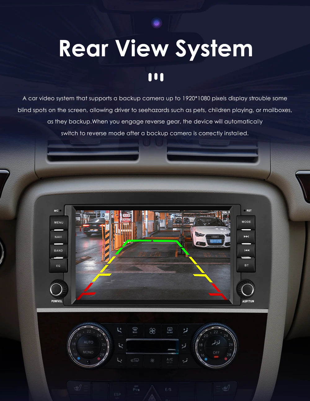 8" Android 14 Car Multimedia Player Wireless Carplay Android Auto for Mercedes Benz R-Class W251 R300 R280 R320 R350 2006-2012