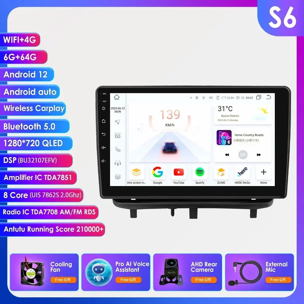 Android 13 Wireless Carplay Auto Car Multimedia Player Car Radio Player Stereo for OPEL CORSA D 2007 2008 2009 2010 2011 2012