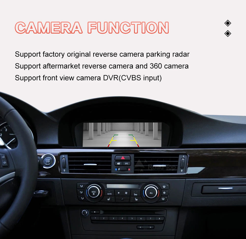 8.8"1920*720 Wireless CarPlay Android Auto Car Multimedia Display for BMW 3 Series E90 E91 E92 E93 5 Series E60 E61 Touch Screen