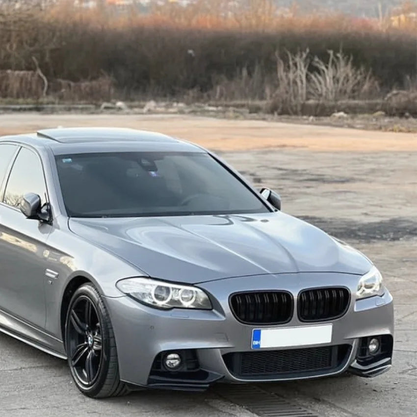 Front Bumper Lip Splitter Spoiler For BMW F10 F11 M Sport 5 Series 520i 530i 2011-2017 1Pair Diffuser Body Kits Tuning