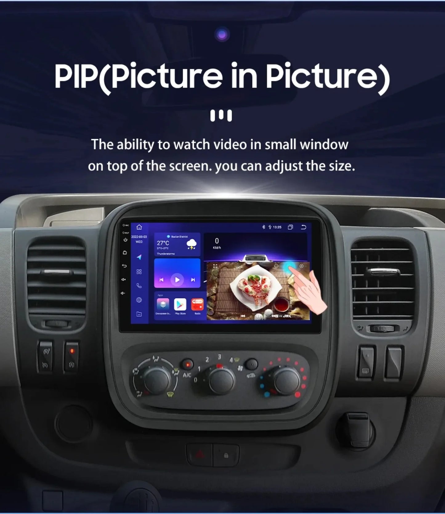 9" Wireless Carplay Android Auto Car Radio for Renault Trafic 3 Opel Vivaro B Multimedia Player GPS Navigation Stereo RDS DSP 4G
