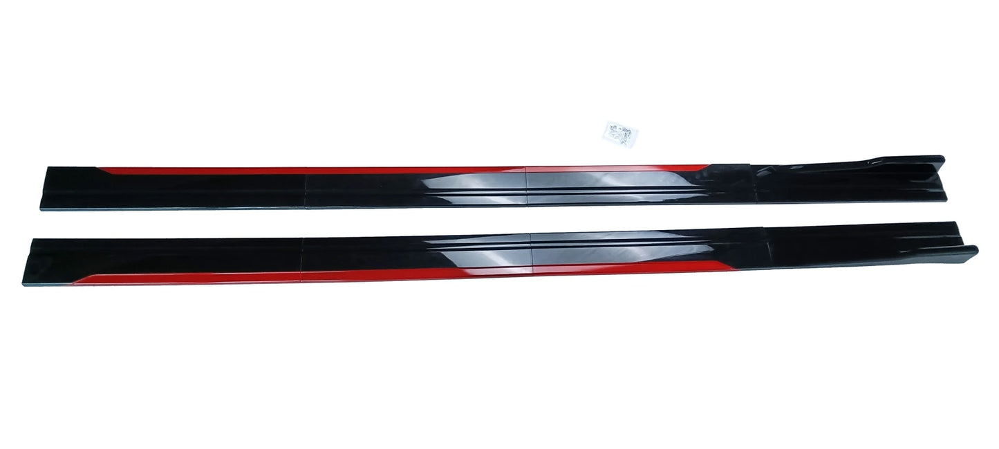 Universal Car Side Skirt 8 Pcs Winglet Splitters Lip Side Spoiler For BMW For Audi For VW For Honda For Benz