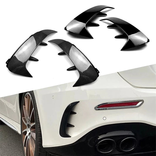 Car Rear Bumper Trim Lip Spoiler For Mercedes Benz A Class W177 A180 A200 A220 AMG Hatchback 2018 2019 2020-2023