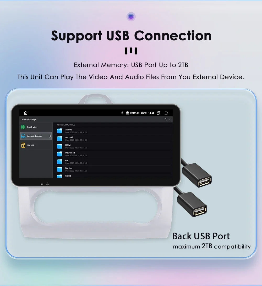 10.33" 2 Din Car Radio for Ford Focus Mk2 Carplay Android 13 Multimedia Video Player GPS Navigation Bluetooth Touch Screen RDS