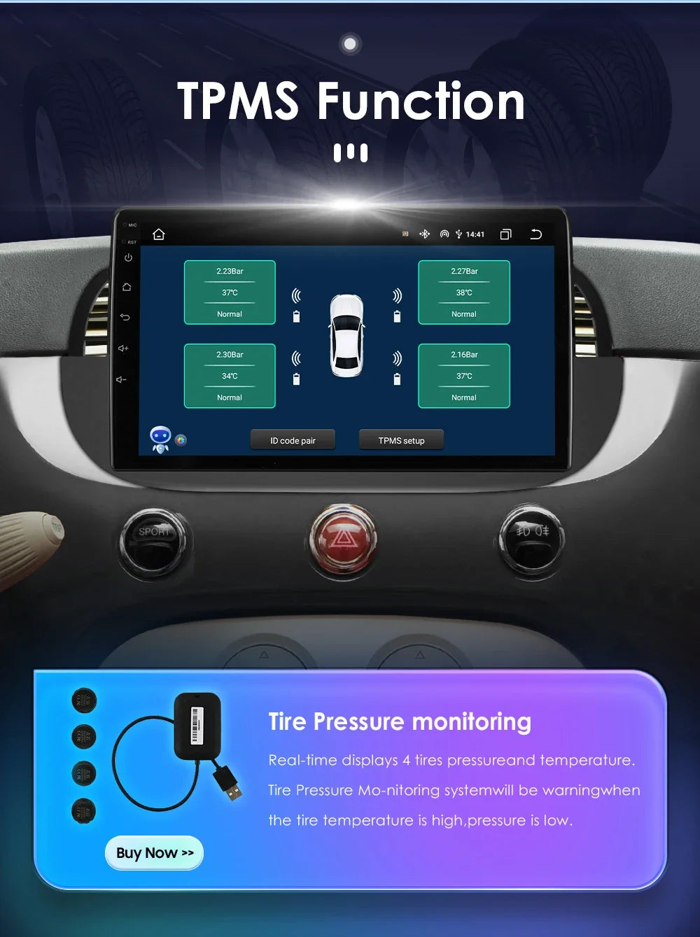 8 Core Android 13 Auto Car Radio Carplay for FIAT 500 2007-2014 Multimedia Video Player Stereo GPS Navi BT SWC RDS DSP 4G NO DVD