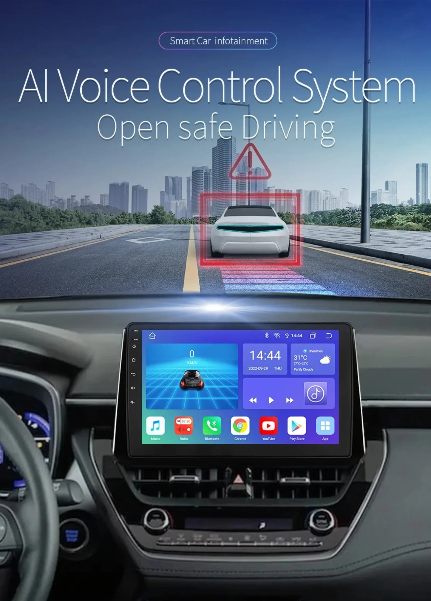 Wireless Carplay for Toyota Corolla 12 2018-2021 Android Autoradio 2 Din Car Radio Multimedia Player BT Navigation GPS Stereo 4G