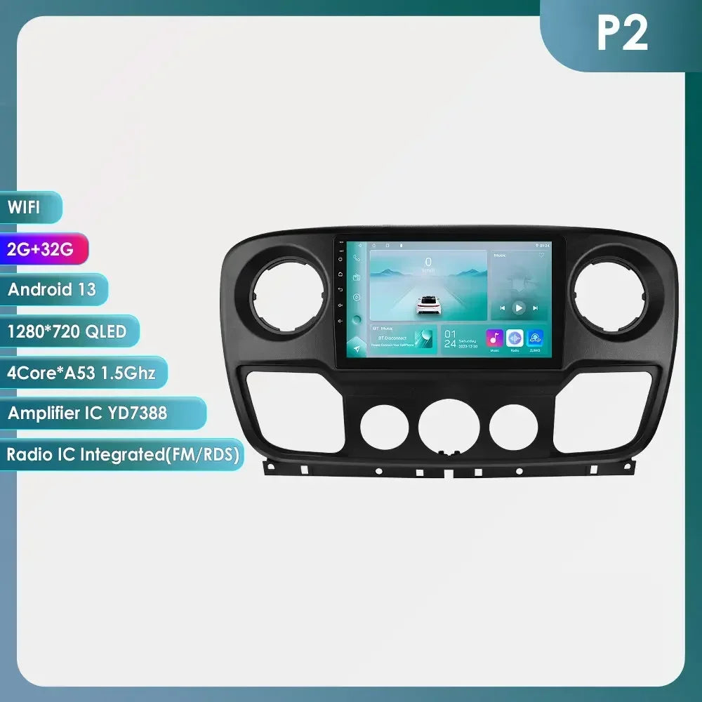 Car Multimedia Player Navigation Radio for Nissan NV400 2010-2019 for Opel Movano 2010-2019 for Renault Master lll 3 2011-2021