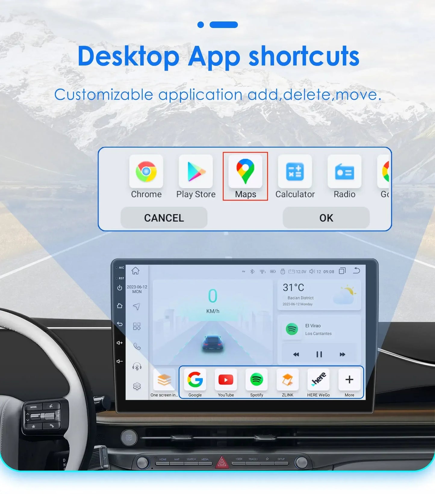 Android 14 7" Smart Car Systems 2 Din Wireless Carplay Android Auto for Universal Stereo Multimedia Player Navigation Head Unit