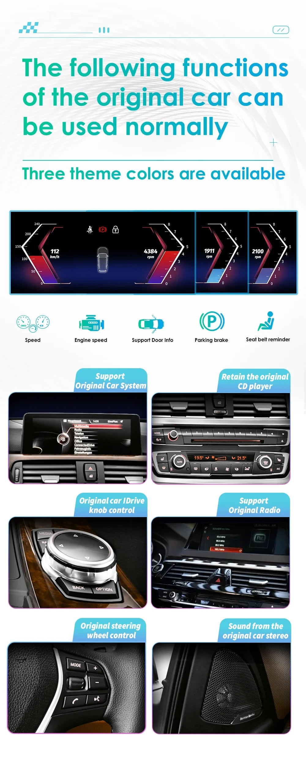 10.25" Wireless Carplay Android Car Radio Multimedia Player for BMW X3 F25 2011-2016 X4 F26 CIC NBT 2din GPS DSP BT Navi 4G QLED