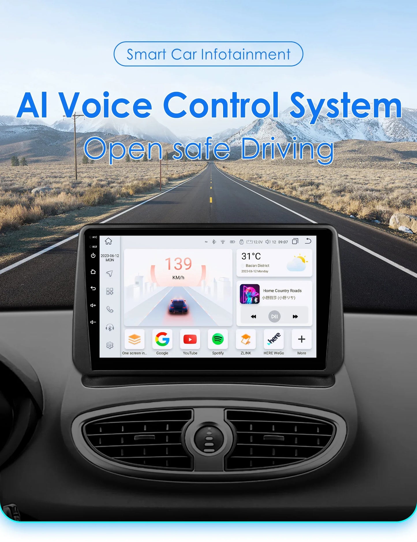 9" Wireless Carplay Radios Android Auto for Renault CLIO 3 2005 - 2014 Car Multimedia Video Player GPS Navi BT Stereo RDS 4G DSP
