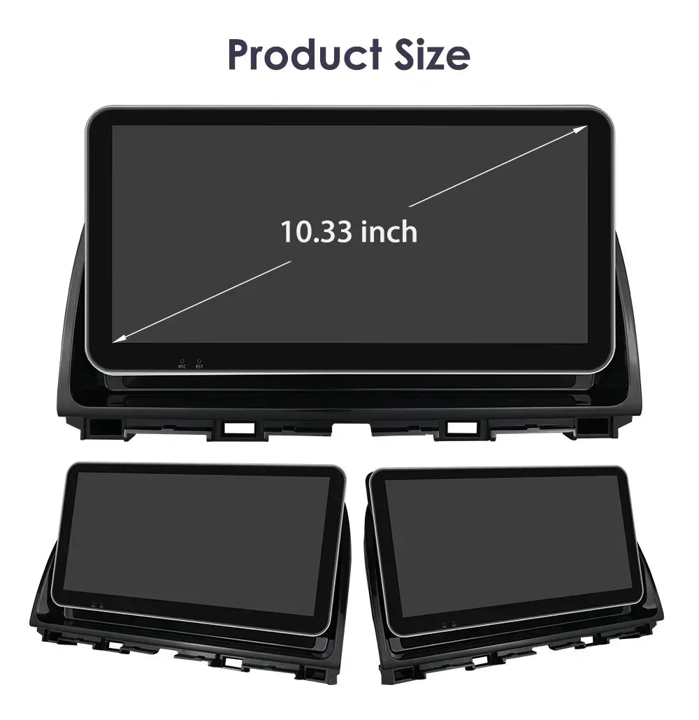 10.33'' Android 13 Car Multimedia Player for Mazda CX5 CX-5 2012-2015 Carplay 2 Din Autoradio GPS Navigation BT RDS 4G Head Unit