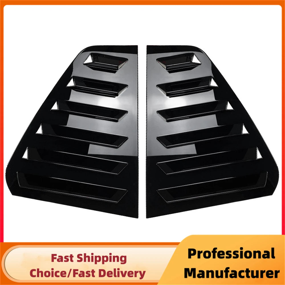 Pair Rear Side Window Trim Spoiler For VW Golf 5 Golf 6 Golf 7 MK5 MK6 MK7 MK7.5 2003-2020 Window Shutter Cover Louver Air Vents