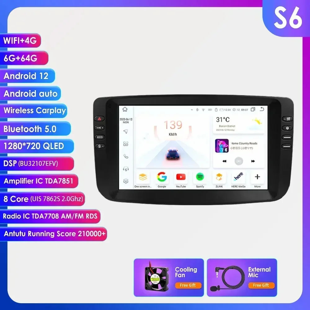 9" Car Multimedia Player 2Din Stereo for Fiat Linea Punto EVO 2012-2015 Android 13 with Wifi Bluetooth GPS Navi Radio Player 4G