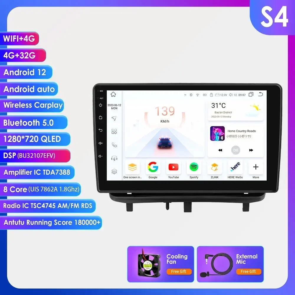 Android 13 Wireless Carplay Auto Car Multimedia Player Car Radio Player Stereo for OPEL CORSA D 2007 2008 2009 2010 2011 2012