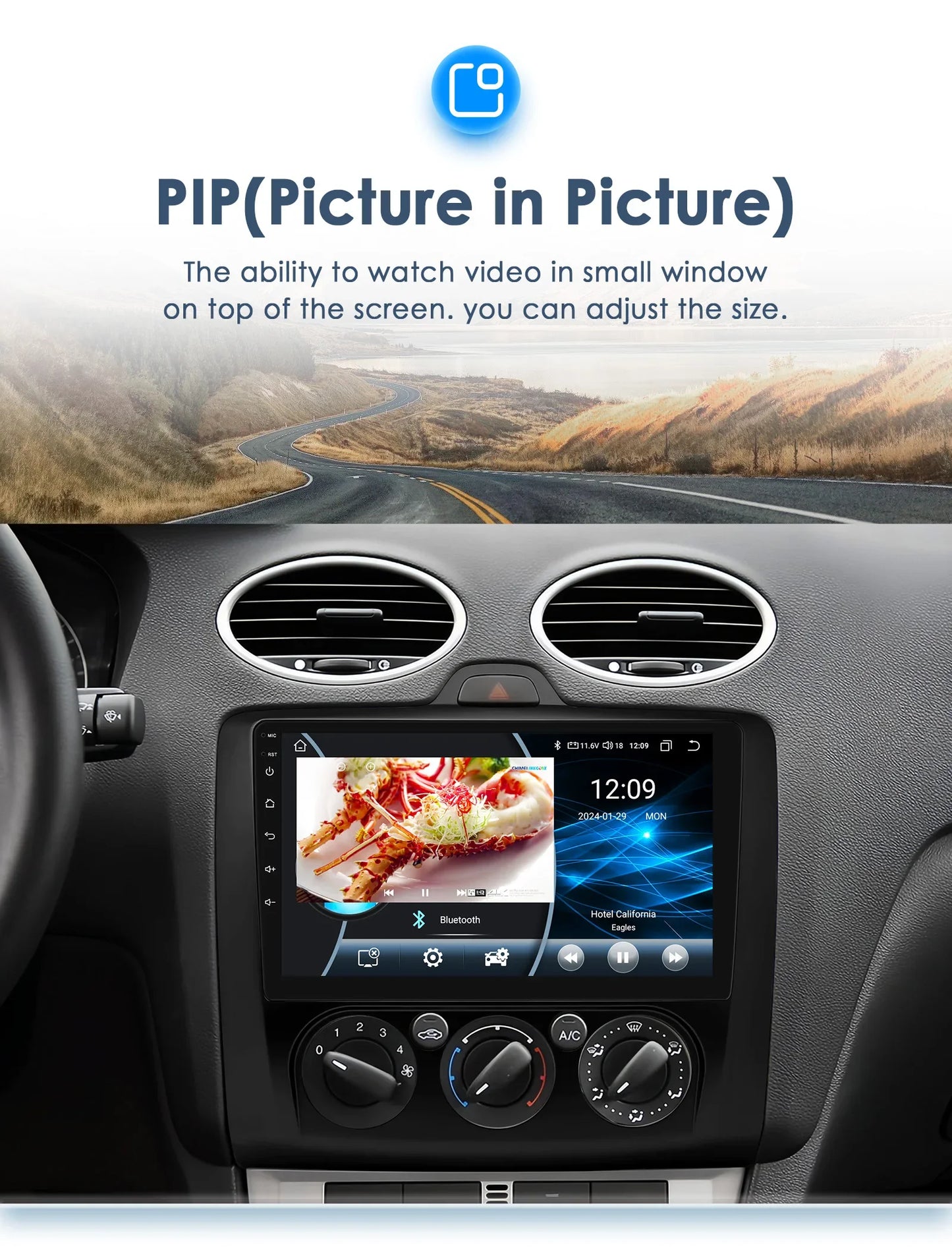 Android 13 Wireless Carplay for Ford Focus Exi MT 2 3 MK2 MK3 2004-2011 9" Car Radio Multimedia Player GPS Navi BT DSP 4G Stereo