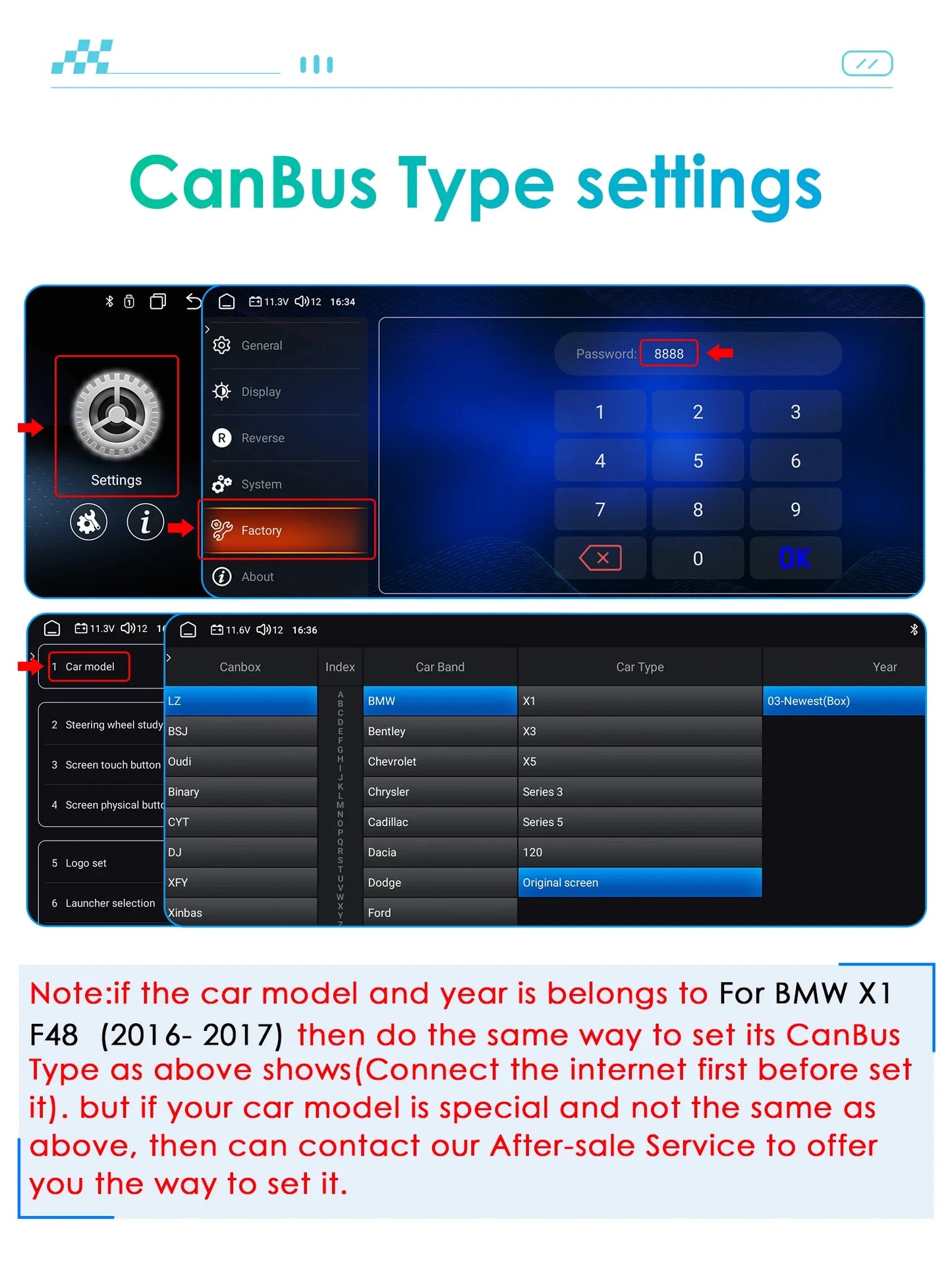 Android 13 Automotive Multimedia 2Din Wireless Carplay Android Auto for BMW X1 F48 (2016-2017)NBT Support AI Pro RDS BT WIFI GPS