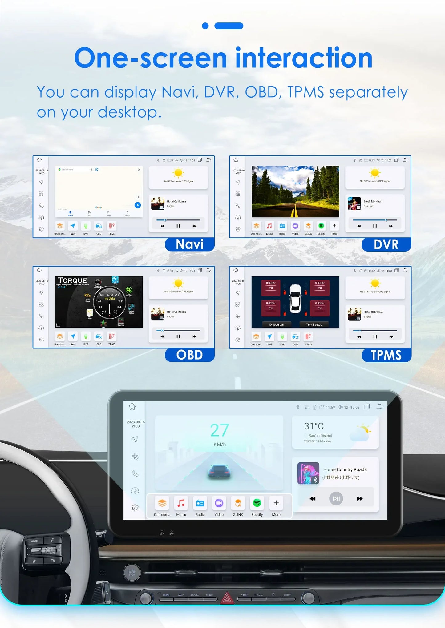 10.33" Car Intelligent System Android for Fiat Ducato 3 Citroen Jumper Peugeot Boxer 2 2006-2022 Radio Multimedia GPS Carplay 4G