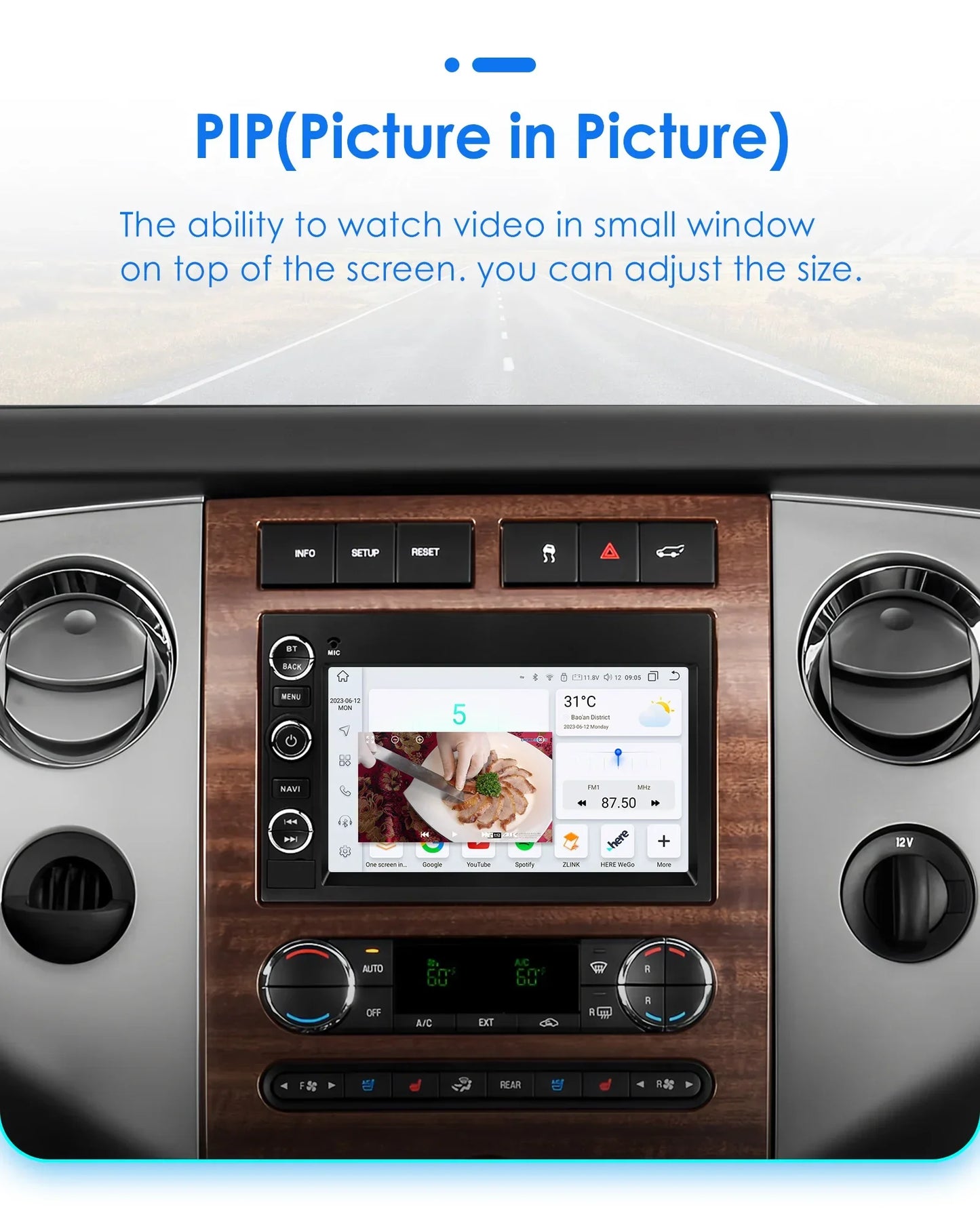 Android 14 7" Smart Car Systems 2 Din Wireless Carplay Android Auto for Universal Stereo Multimedia Player Navigation Head Unit