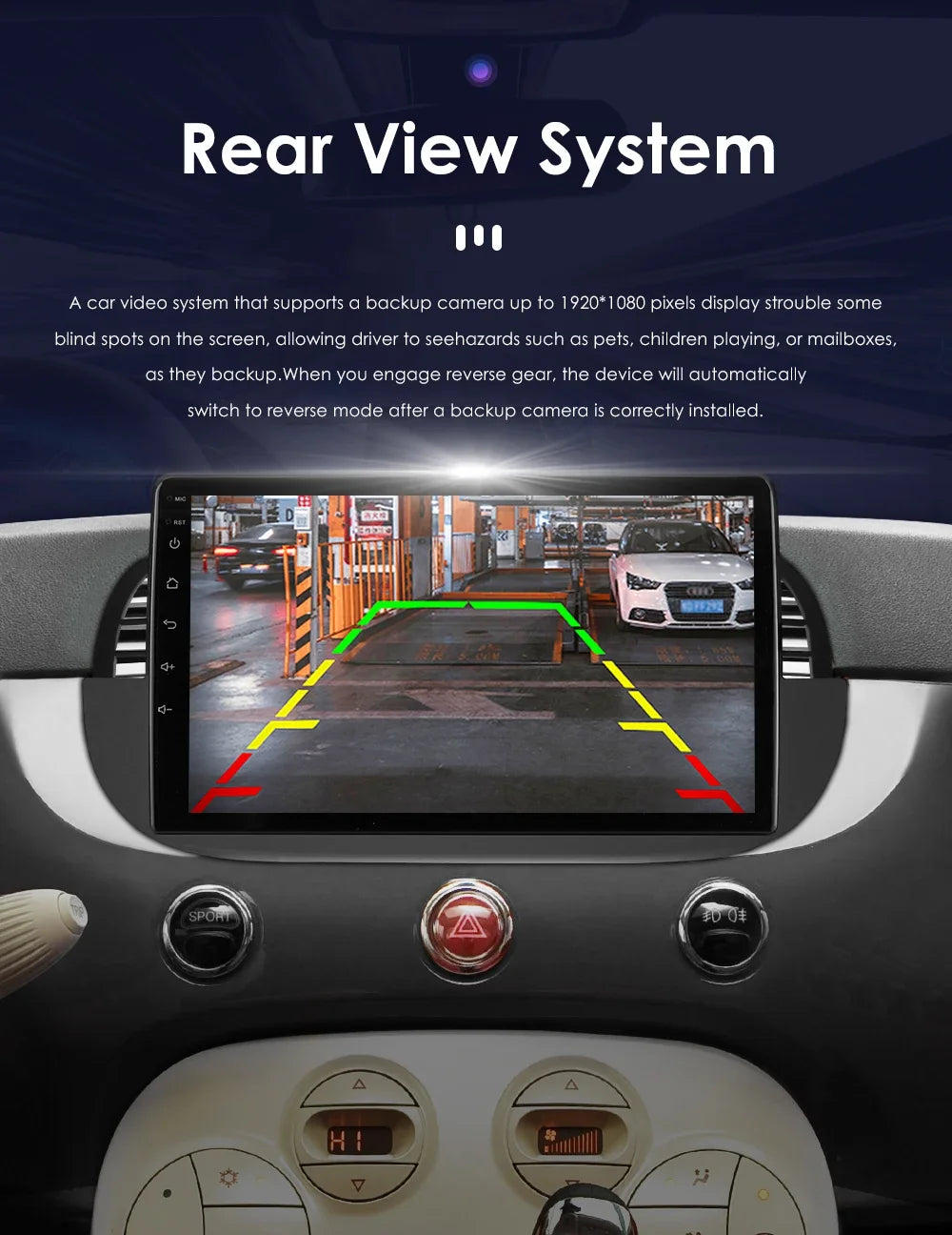 8 Core Android 13 Auto Car Radio Carplay for FIAT 500 2007-2014 Multimedia Video Player Stereo GPS Navi BT SWC RDS DSP 4G NO DVD