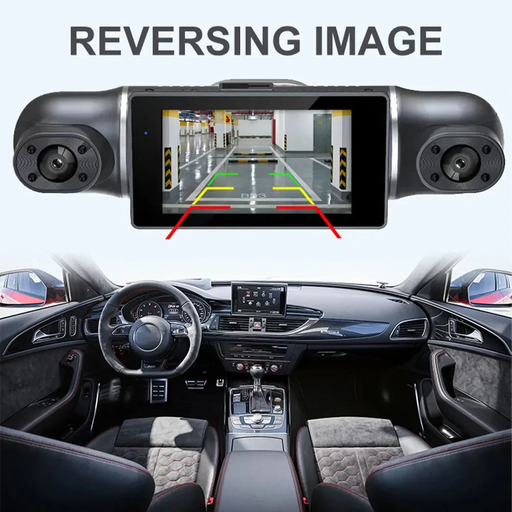 4 Channel 1080P Dash Cam for Cars WIFI GPS 360° Video Recorder Rear View Camera Car DVR 24H Hardware Kit  Assecories