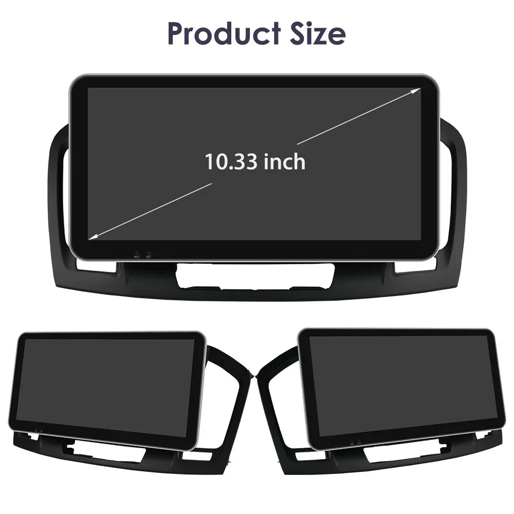 10.33" 2 Din Android 13 Car Radio Multimedia Video Player for Buick Regal Opel Insignia 2009 -2013 Navigation GPS Carplay Screen
