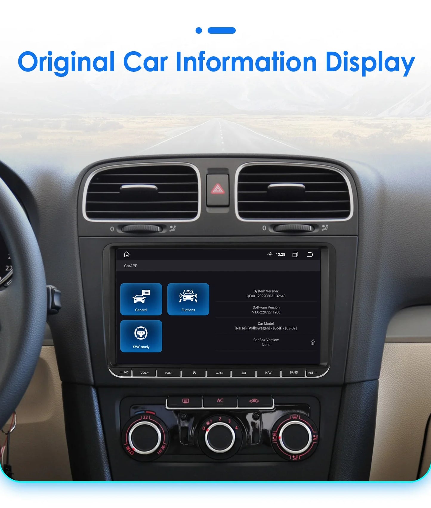 9" Radio 2din Android 14 Auto Carplay Car Multimedia Player for VW Volkswagen Golf Polo Tiguan Passat B7 B6 SEAT Leon 4G RDS BT