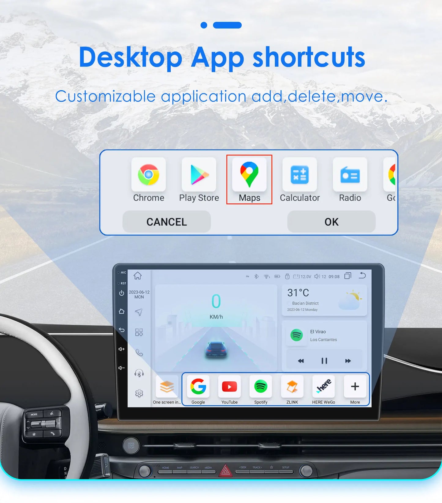 7 Inch Wireless Carplay Android Auto Android 14 Radio Car Multimedia for VW Golf 4 Passat POLO Transport T5 Multivan Seat Jetta
