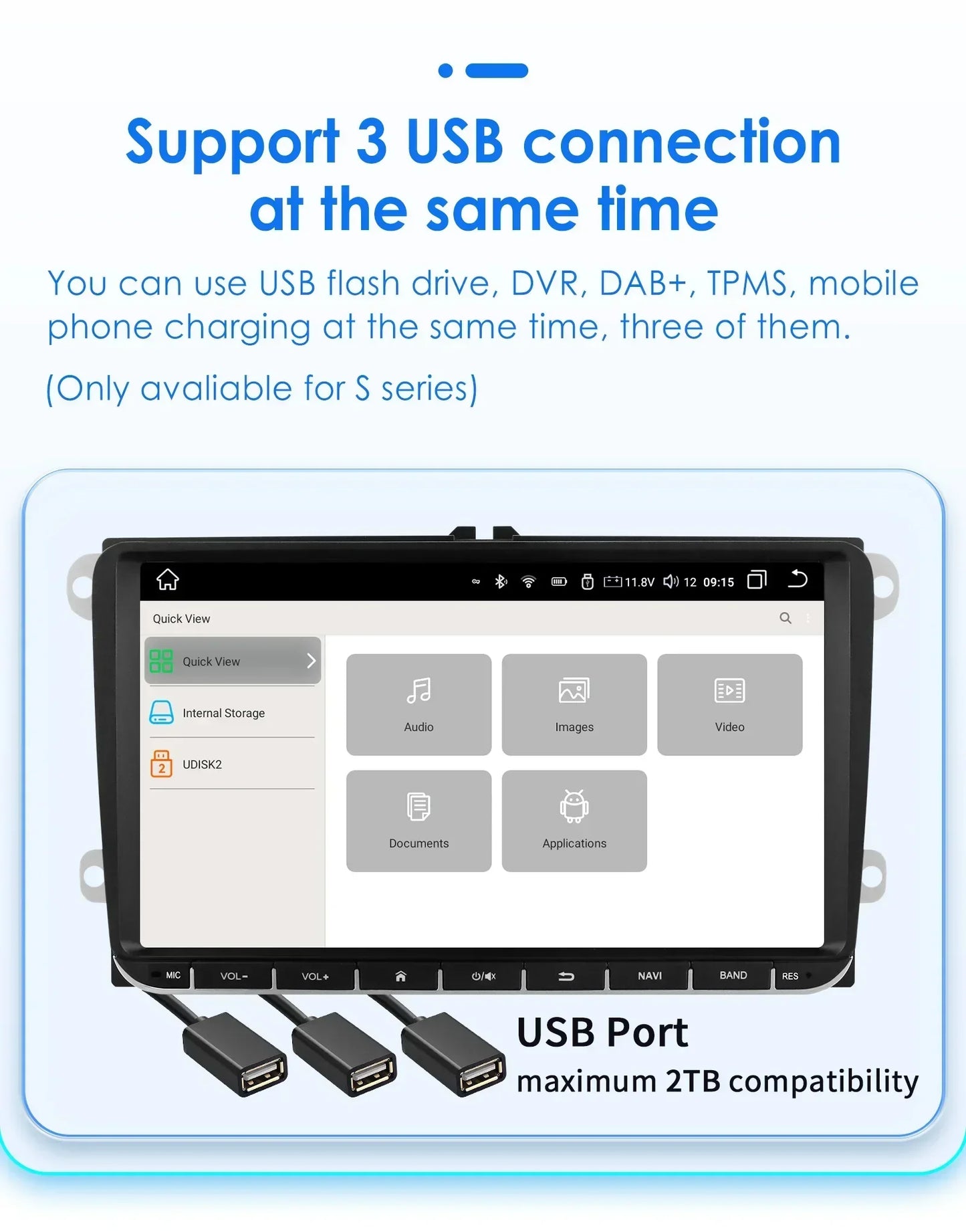 9" Radio 2din Android 14 Auto Carplay Car Multimedia Player for VW Volkswagen Golf Polo Tiguan Passat B7 B6 SEAT Leon 4G RDS BT