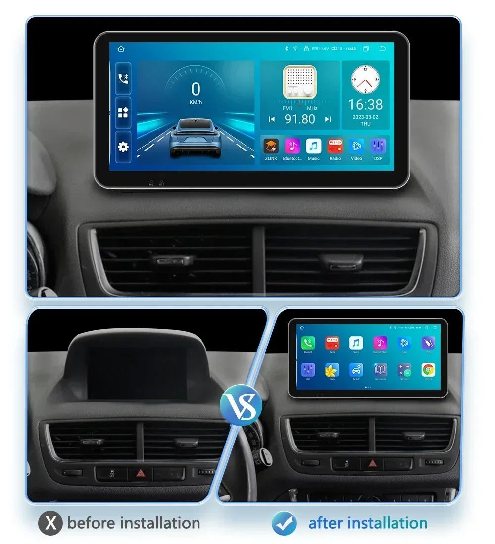 10.33" Wireless Carplay Screen for Opel Mokka 1 2012-2016 Android13 Auto Radio Car Multimedia Player GPS Bluetooth Stereo NO DVD